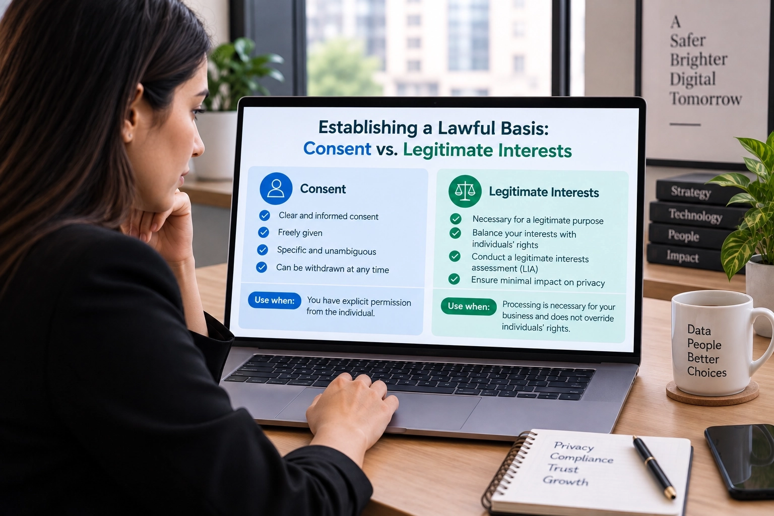 Establishing a Lawful Basis: Consent vs. Legitimate Interests